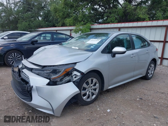 2023 Toyota Corolla LE with VIN 5YFB4MDE7PP015928, listed as a IAAI auction lot 42115319 with 60,434 mi miles. Bid and sale history available at carsss.com. Image 2.