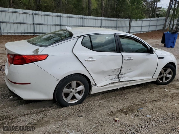 2014 Kia Optima LX with VIN 5XXGM4A72EG263120, listed as a Copart auction lot 51869195 with 163,750 mi miles and Clean Title. Bid and sale history available at carsss.com. Image 3.