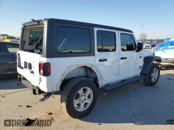 2022 Jeep Wrangler Unlimited Sport S with VIN 1C4HJXDN1NW150976, listed as a Copart auction lot 82924444 with 41,765 mi miles and Salvage Title. Bid and sale history available at carsss.com. Image 3.