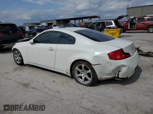 2007 Infiniti G35 with VIN JNKCV54EX7M910158, listed as a Copart auction lot 55117665 with Not Provided miles and Clean Title. Bid and sale history available at carsss.com. Image 2.