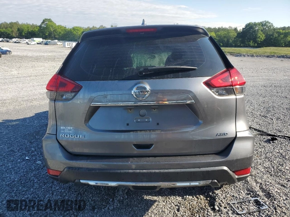 2017 Nissan Rogue S with VIN KNMAT2MV2HP508065, listed as a Copart auction lot 55185215 with 88,076 mi miles and Salvage title. Bid and sale history available at DreamBid. Image 6.