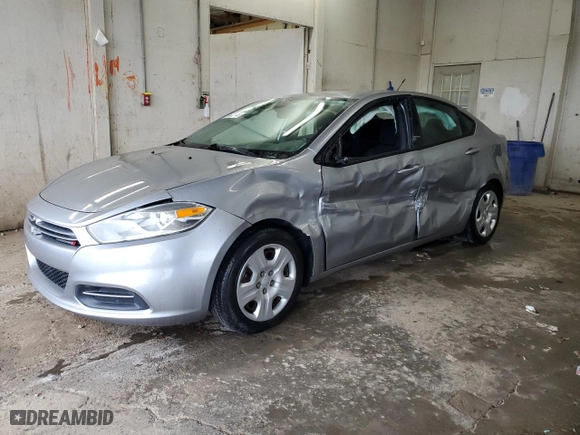 2015 Dodge Dart SE with VIN 1C3CDFAA0FD277507, listed as a Copart auction lot 51863745 with 100,837 mi miles and Salvage Title. Bid and sale history available at carsss.com. Image 1.