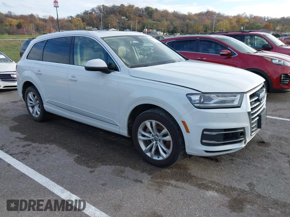 2017 Audi Q7 Premium Plus with VIN WA1LAAF78HD041060, listed as a IAAI auction lot 40892654 with 172,005 mi miles and . Bid and sale history available at DreamBid. Image 1.