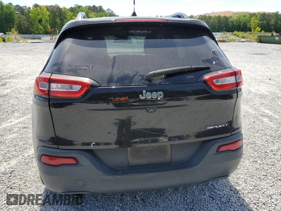 2016 Jeep Cherokee Sport with VIN 1C4PJLAB8GW375994, listed as a Copart auction lot 55962775 with 116,588 mi miles and Salvage title. Bid and sale history available at DreamBid. Image 6.