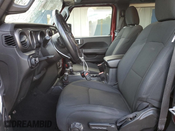 2021 Jeep Wrangler Willys with VIN 1C4HJXAGXMW723328, listed as a Copart auction lot 75887894 with 61,257 mi miles and Non repairable. Bid and sale history available at DreamBid. Image 7.