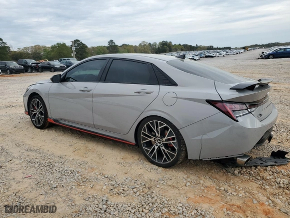 2022 Hyundai Elantra N with VIN KMHLW4AK3NU007667, listed as a Copart auction lot 50868195 with 29,499 mi miles and Non Repairable. Bid and sale history available at carsss.com. Image 2.