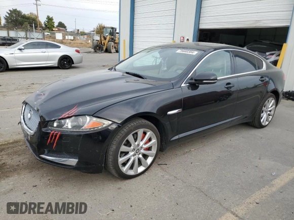 2013 Jaguar XF V6 SC with VIN SAJWJ0EF3D8S85693, listed as a Copart auction lot 75660304 with 70,565 mi miles and Salvage Title. Bid and sale history available at carsss.com. Image 1.