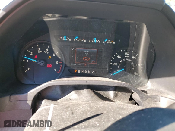 2017 Ford F-150 XL with VIN 1FTEW1EP1HFA40936, listed as a Copart auction lot 87836305 with 86,641 mi miles and Salvage Title. Bid and sale history available at carsss.com. Image 9.