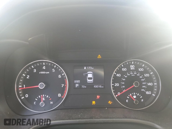 2021 Kia Forte FE with VIN 3KPF24AD1ME374353, listed as a Copart auction lot 57793725 with 43,016 mi miles and Salvage title. Bid and sale history available at DreamBid. Image 9.