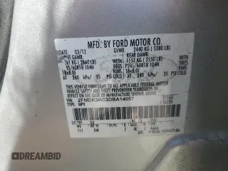 2013 Ford Edge Limited with VIN 2FMDK3KC3DBA14057, listed as a Copart auction lot 57694065 with 250,913 mi miles and Salvage title. Bid and sale history available at DreamBid. Image 13.