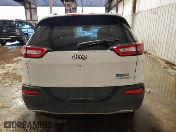 2016 Jeep Cherokee Limited with VIN 1C4PJLDB8GW355062, listed as a Copart auction lot 43750865 with 109,935 mi miles and Salvage Title. Bid and sale history available at carsss.com. Image 6.