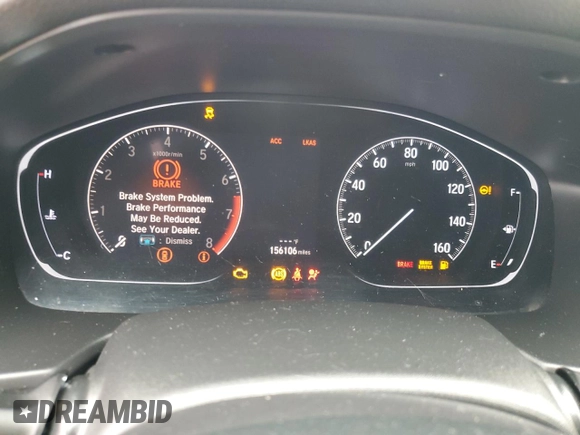 2018 Honda Accord Sedan Sport 1.5T with VIN 1HGCV1F3XJA193860, listed as a Copart auction lot 44686625 with 156,106 mi miles and Salvage Title. Bid and sale history available at carsss.com. Image 9.