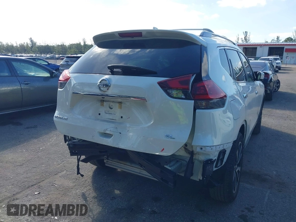2019 Nissan Rogue SL with VIN 5N1AT2MT6KC814694, listed as a IAAI auction lot 38828631 with 46,019 mi miles and . Bid and sale history available at DreamBid. Image 17.