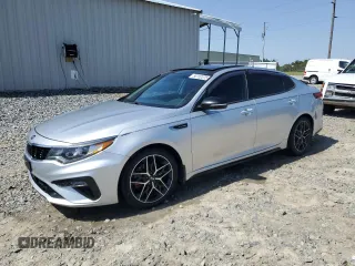 2019 Kia Optima SX with VIN 5XXGW4L20KG362431, listed as a Copart auction lot 56152375 with 98,829 mi miles and Salvage title. Bid and sale history available at DreamBid. Image 1.
