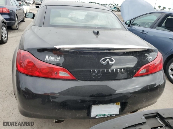 2011 Infiniti G37 Convertible with VIN JN1CV6FE8BM951839, listed as a Copart auction lot 76994124 with 0 mi miles and Salvage Title. Bid and sale history available at carsss.com. Image 6.
