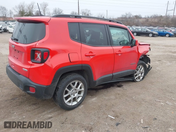 2020 Jeep Renegade Latitude with VIN ZACNJBBB7LPL97764, listed as a IAAI auction lot 41285169 with 46,029 mi miles. Bid and sale history available at carsss.com. Image 4.
