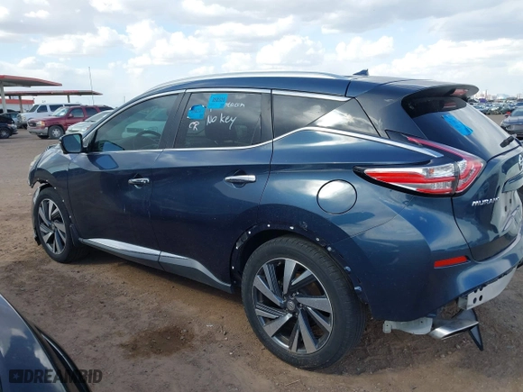 2015 Nissan Murano Platinum with VIN 5N1AZ2MH0FN230862, listed as a IAAI auction lot 41960661 with 136,724 mi miles. Bid and sale history available at carsss.com. Image 14.
