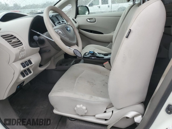 2011 Nissan LEAF SL-e with VIN JN1AZ0CPXBT004287, listed as a Copart auction lot 48035995 with 44,730 mi miles and Clean Title. Bid and sale history available at carsss.com. Image 7.