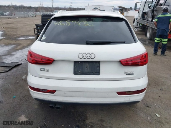 2018 Audi Q3 Premium with VIN WA1ECCFS1JR015959, listed as a IAAI auction lot 41687436 with 126,924 mi miles. Bid and sale history available at carsss.com. Image 16.