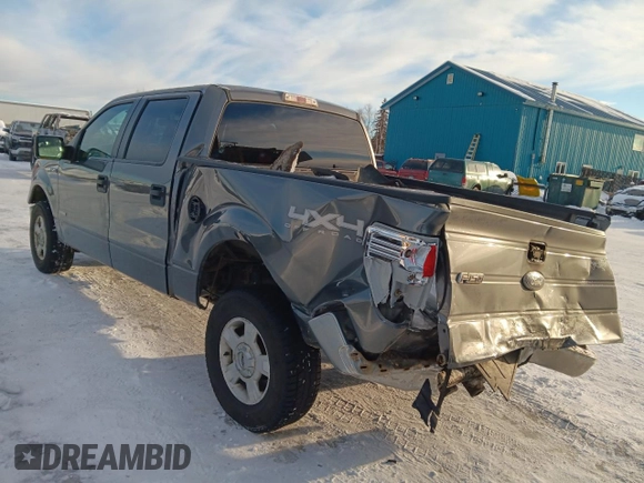 2012 Ford F-150 XL with VIN 1FTFW1ET9CFA79140, listed as a Copart auction lot 45445275 with 186,833 mi miles and Salvage Title. Bid and sale history available at carsss.com. Image 2.
