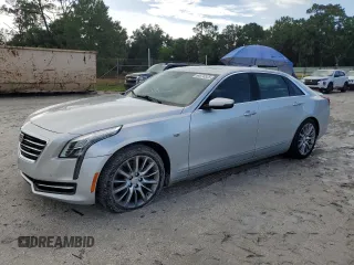 2017 Cadillac CT6 AWD with VIN 1G6KB5RS0HU129979, listed as a Copart auction lot 64876525 with 62,285 mi miles and Salvage title. Bid and sale history available at DreamBid. Image 1.