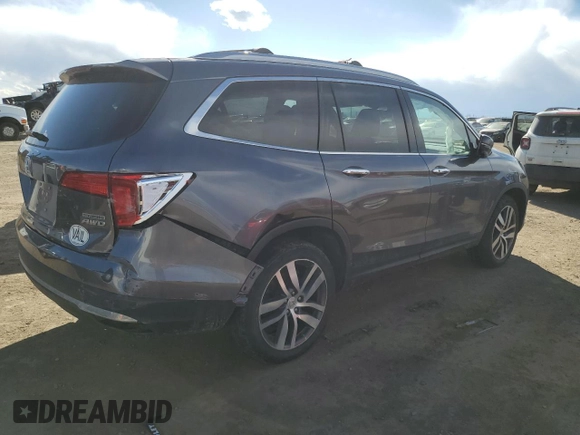 2017 Honda Pilot Touring with VIN 5FNYF6H98HB016757, listed as a Copart auction lot 45879755 with 85,580 mi miles and Salvage Title. Bid and sale history available at DreamBid. Image 3.