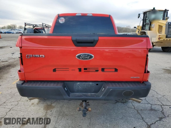 2016 Ford F-150 XLT with VIN 1FTEW1EFXGKE97998, listed as a Copart auction lot 51929315 with 150,933 mi miles and Salvage Title. Bid and sale history available at carsss.com. Image 6.