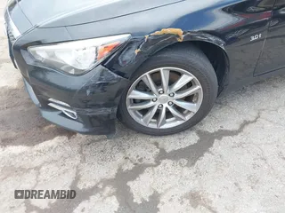 2016 Infiniti Q50 3.0t Premium with VIN JN1EV7AR7GM344539, listed as a IAAI auction lot 42040467 with 162,979 mi miles. Bid and sale history available at carsss.com. Image 17.