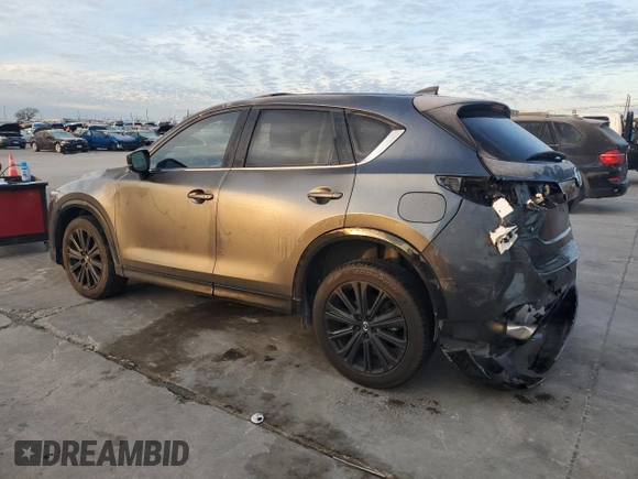 2022 Mazda CX-5 2.5 Turbo with VIN JM3KFBAY7N0647324, listed as a Copart auction lot 88488905 with 37,595 mi miles and Salvage Title. Bid and sale history available at carsss.com. Image 2.