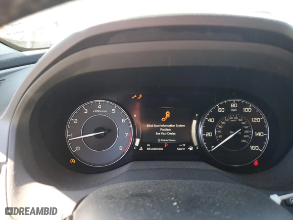 2021 Acura RDX w/Technology Package with VIN 5J8TC1H57ML021069, listed as a Copart auction lot 86820444 with 51,463 mi miles and Salvage Title. Bid and sale history available at carsss.com. Image 9.