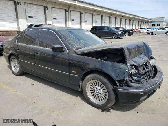 2000 BMW 5 Series 540iA with VIN WBADN6344YGM66003, listed as a Copart auction lot 49919625 with 205,645 mi miles and Salvage Title. Bid and sale history available at carsss.com. Image 4.