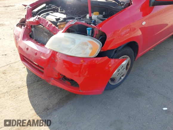 2007 Chevrolet Aveo LS with VIN KL1TD56617B045173, listed as a IAAI auction lot 42420476 with 88,524 mi miles and . Bid and sale history available at DreamBid. Image 6.