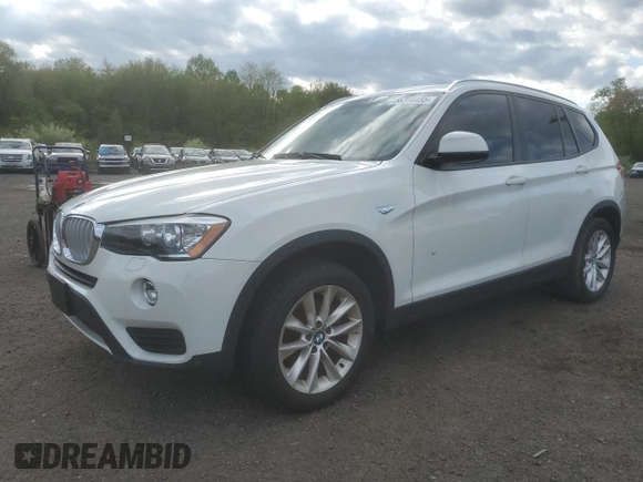 2016 BMW X3 xDrive28i with VIN 5UXWX9C59G0D64964, listed as a Copart auction lot 56364455 with 135,037 mi miles and Clean Title. Bid and sale history available at DreamBid. Image 1.