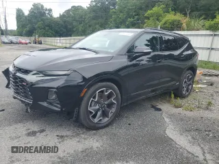 2020 Chevrolet Blazer RS z VIN 3GNKBERS2LS590940, wystawiony jako Copart lot #59411645 z przebiegiem 85 108 mil mil oraz Szkoda całkowita • Salvage title. Historia ofert i sprzedaży dostępna na DreamBid. Obrazek 1.
