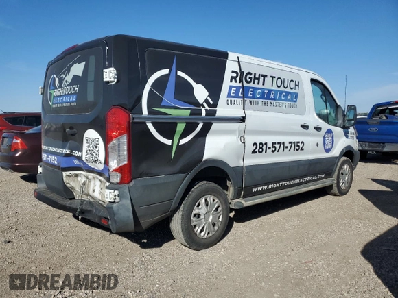 2018 Ford Transit z VIN 1FTYR1YM6JKB16315, wystawiony jako Copart lot #48130595 z przebiegiem 182 138 mil mil oraz Szkoda całkowita • Salvage title. Historia ofert i sprzedaży dostępna na DreamBid. Obrazek 3.