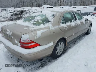 2000 Mercedes-Benz S 320/430/500 z VIN WDBNG70J1YA135236, wystawiony jako IAAI lot #41570953 z przebiegiem Nie podano mil oraz . Historia ofert i sprzedaży dostępna na DreamBid. Obrazek 4.
