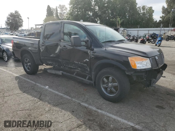 2013 Nissan Titan SL with VIN 1N6BA0EC9DN306161, listed as a Copart auction lot 50923005 with 199,141 mi miles and Salvage Title. Bid and sale history available at DreamBid. Image 4.