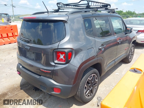 2017 Jeep Renegade Trailhawk with VIN ZACCJBCB7HPG42238, listed as a IAAI auction lot 42562113 with 105,045 mi miles and . Bid and sale history available at DreamBid. Image 4.