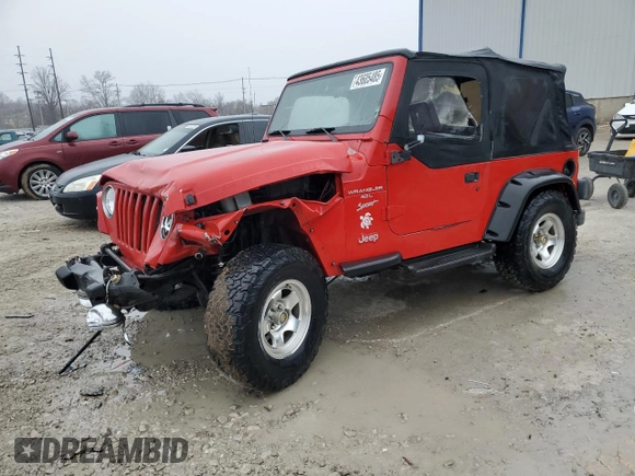 1999 Jeep Wrangler Sport with VIN 1J4FY19S1XP414364, listed as a Copart auction lot 43605485 with 184,363 mi miles and Non Repairable. Bid and sale history available at carsss.com. Image 1.