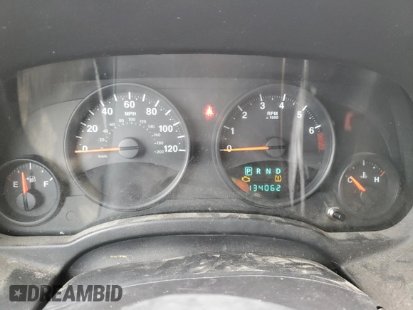 2012 Jeep Compass Sport with VIN 1C4NJCBA7CD553817, listed as a Copart auction lot 45343355 with 134,062 mi miles and Clean Title. Bid and sale history available at carsss.com. Image 9.