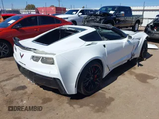 2017 Chevrolet Corvette Z06 3LZ with VIN 1G1YU2D66H5602863, listed as a IAAI auction lot 41645635 with 39,784 mi miles. Bid and sale history available at carsss.com. Image 4.