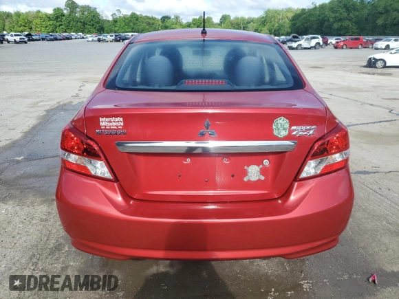 2017 Mitsubishi Mirage ES z VIN ML32F3FJ6HHF14527, wystawiony jako Copart lot #57297005 z przebiegiem 81 046 mil mil oraz Szkoda całkowita • Salvage title. Historia ofert i sprzedaży dostępna na DreamBid. Obrazek 6.