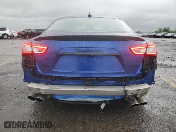 2017 Maserati Ghibli S Q4 with VIN ZAM57RTS6H1213426, listed as a Copart auction lot 55841795 with 60,689 mi miles and Salvage title. Bid and sale history available at DreamBid. Image 6.