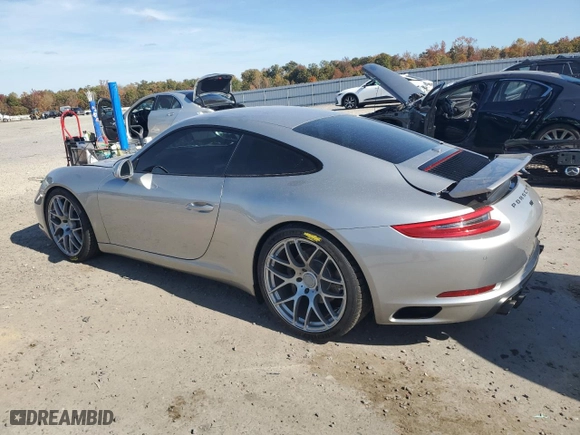 2017 Porsche 911 Carrera with VIN WP0AA2A93HS108297, listed as a Copart auction lot 78126164 with 51,100 mi miles and Salvage Title. Bid and sale history available at carsss.com. Image 2.