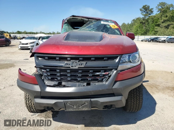 2020 Chevrolet Colorado 4WD ZR2 with VIN 1GCGTEENXL1201197, listed as a Copart auction lot 53338745 with Not provided miles and Salvage title. Bid and sale history available at DreamBid. Image 5.