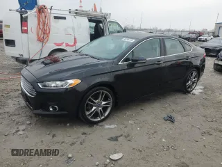 2013 Ford Fusion Titanium with VIN 3FA6P0K94DR169581, listed as a Copart auction lot 86396154 with 116,000 mi miles and Salvage Title. Bid and sale history available at carsss.com. Image 1.