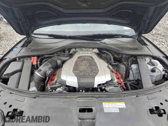 2018 Audi A8 with VIN WAU44AFD0JN000152, listed as a Copart auction lot 62844254 with 47,325 mi miles and Salvage title. Bid and sale history available at DreamBid. Image 11.