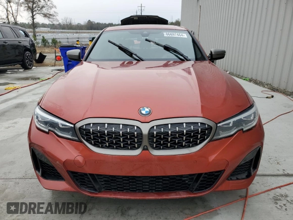 2022 BMW 3 Series M340i with VIN 3MW5U7J04N8C25002, listed as a Copart auction lot 86697464 with 0 mi miles and Salvage Title. Bid and sale history available at carsss.com. Image 5.