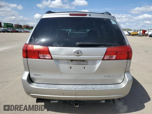 2005 Toyota Sienna CE with VIN 5TDZA23C65S249249, listed as a Copart auction lot 51842855 with 188,836 mi miles and Salvage Title. Bid and sale history available at carsss.com. Image 6.