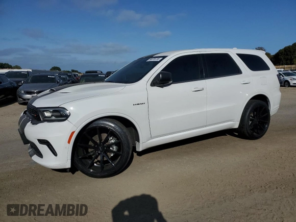 2022 Dodge Durango R/T Plus with VIN 1C4SDJCT0NC107189, listed as a Copart auction lot 58378735 with 44,364 mi miles and Salvage title. Bid and sale history available at DreamBid. Image 1.